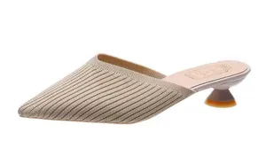 Kitten Heel Summer Mule Slide Color Sand Size 40 Tan thumbnail 1