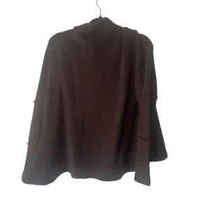 True Grit Women's Size Large Brown Chunky Button Hippie‎ Knit Sweater thumbnail 9