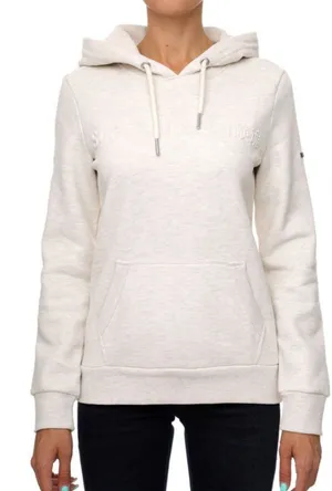 SUPERDRY Women's Vintage Corp Logo Marl Hoodie Size‎ 12 thumbnail 1