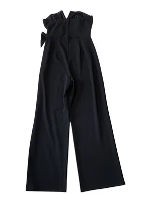 FRANCESCA'S ALYA Strapless Wide Leg Crepe Jumpsuit thumbnail 4