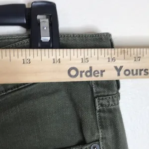 Vince ladies army green distressed 5 pocket skinny jeans‎ size 28 thumbnail 6