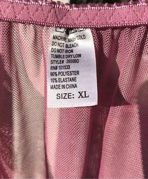 Dusty rose Sequined Intimate lingerie Top XL thumbnail 4