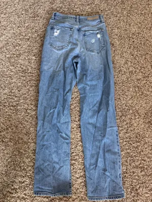 Windsor Women's High-Rise Distressed Blue Denim Jeans thumbnail 2