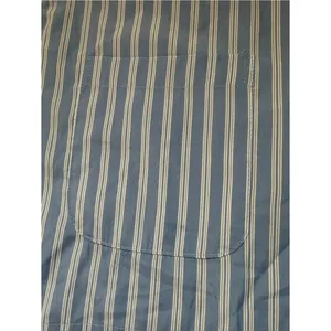 NIA South Moon Under Striped Cropped Button Down Shirt Blue‎ White L NWT thumbnail 5