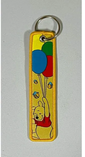 Yellow Winnie the Pooh Bear Lanyard Keychain 🎈✨ thumbnail 1