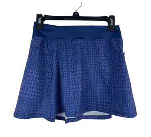 All In Motion Women’s XL (14/16) Purple Blue Houndstooth Active Skort thumbnail 1