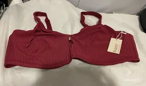 Bare Necessities Ribbed Underwire Bra in Wine Red Size undefined thumbnail 1