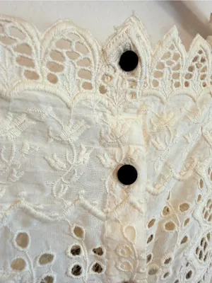 Anthropologie Floreat Cantata peasant blouse, eyelet detail, size 2 thumbnail 13
