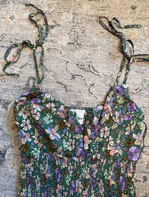 Sky to Moon Smocked Mini Dress thumbnail 2