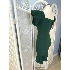 Vesper London Emerald Green Ruffle Hem Sweetheart Midi Dress Party Glam Sz 10‎ thumbnail 7