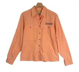 CC Filson Long Sleeve Button Up Shirt Size Medium Pink thumbnail 1