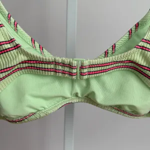 Women's Aerie Striped Bikini Top‎ Size M Green thumbnail 4