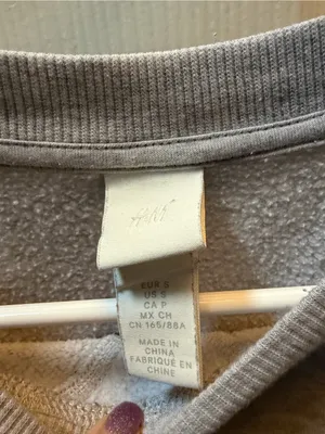 Size Small H&M Light Gray Crewneck Sweatshirt thumbnail 3