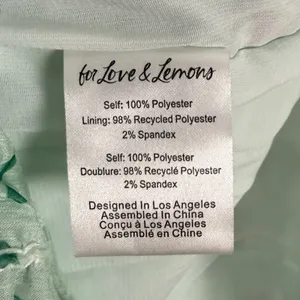 For Love & Lemons Drea Scrunchie Dot Mini Dress Size XS NWT thumbnail 6