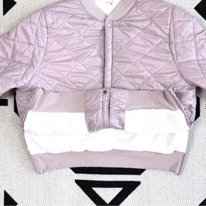 OFFLINE By Aerie Diamond Quilted Sherpa Lined Puffer Bomber Jacket XL thumbnail 10