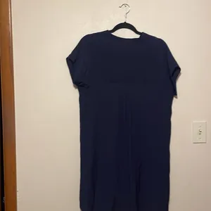 Madewell Navy Blue‎ Bicoastal Dress Slouchy Shift Short Sleeve Size XS thumbnail 8