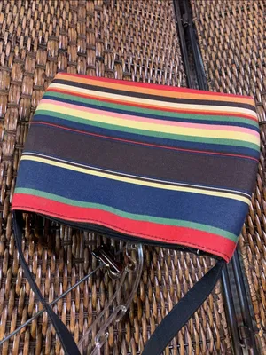 Kate Spade Multi-Color Stripe Canvas Purse thumbnail 4