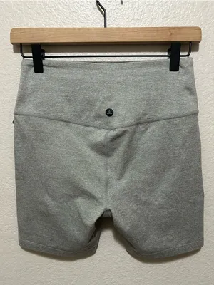 Prana Heavana Shorts 6” High Rise Yoga Athletic Lounge Shorts Heather Gray M NWT thumbnail 2