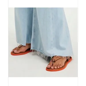Havaianas Una Acai Cord Strap Slingback Sandals Beach Bronze Orange Sole Sz 9 thumbnail 10