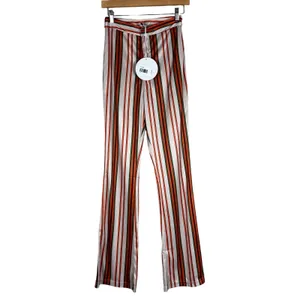 NWT Princess Polly Nina Striped Flare Pants Multi Color Retro 70s Boho Size 4 thumbnail 2