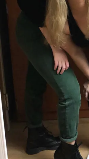 BDG Dark Green Corduroy  Pants thumbnail 4