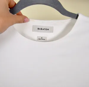 Babaton Contour Crew Cropped Tee In White thumbnail 3