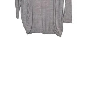 Old Navy Women's Cardigan Open Front 3/4 Sleeve‎ Tight-Knitted Gray Sz. Small thumbnail 5