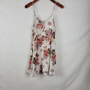 Brandy Melville Women Slip Dress One Size Floral Sleeveless Mini Summer Sundress thumbnail 7