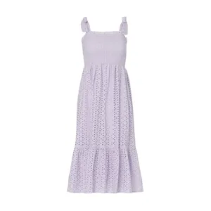 Slate & Willow Purple Eyelet Smocked Nap Dress XS Sundress Cotton Party $155 thumbnail 8