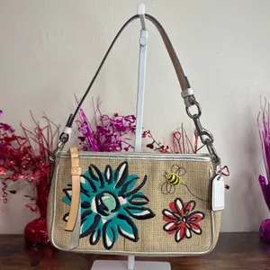 y2k COACH Vintage Bumble Bee Floral Mini Bag Demi thumbnail 11