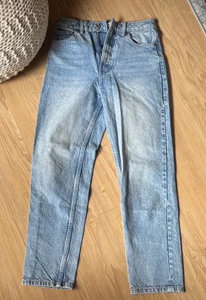 Zara Light Blue Denim Jeans thumbnail 1