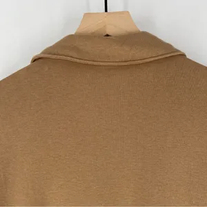 Gap Super Soft Modal Blend Modern Button Front Utility‎ Shirt Long Sleeve Tan thumbnail 12