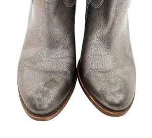 Lucky Brand Bronze Metallic Leather Booties Sz 7 thumbnail 5