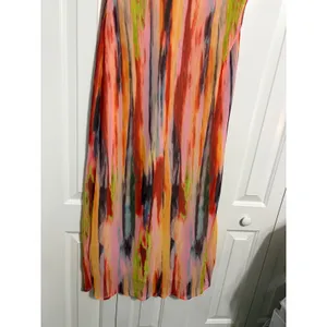 SNDYS St Barts Maxi Dress Abstract‎ Multi-Color Strapless NWT Artistic Vibrant L thumbnail 6
