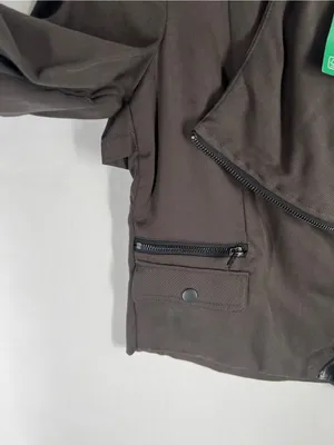 H&M Divided NWT Draped Moto‎ Zip Jacket Size thumbnail 5