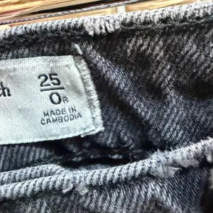 Abercrombie & Fitch 90s Straight Curve Love Ultra High Rise Black Jeans Size 25 thumbnail 5