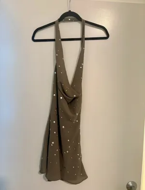 Princess Polly Lolenna Plunge Mini Halter Dress thumbnail 5