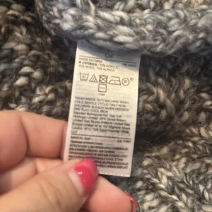 Gap Womens Chunk Knit Sweater Size S Gray Pullover Long Sleeve Angora‎ Fisherman thumbnail 8
