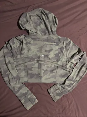 lululemon athletica Green Camo Zip Hoodie thumbnail 3