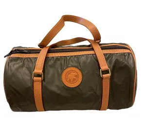 Hunting World 80s Hunter Green Barrel Bag with Tag Hologram RARE Bag thumbnail 1