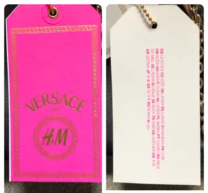 Versace For H&M Black Leather Charms Hobo Bag thumbnail 17