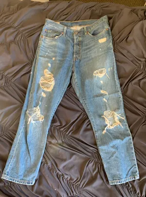 Levi's Womens 501 Straight Leg Jeans thumbnail 1