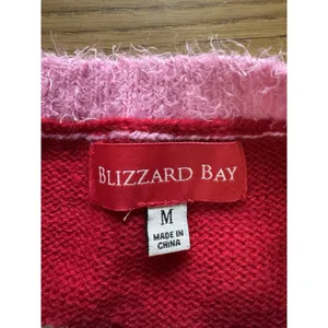 BLIZZARD BAY Women‎ Sz Medium Pink Flamingo Santa Ugly Christmas Sweater Holiday thumbnail 3