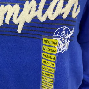 Champion Hampton University Pirates Womens Blue Sweatshirt Size M Medium NWT thumbnail 3