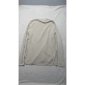 Lululemon Take It All Cotton-Blend Ribbed Sweater Beige LW3HJCS Size M thumbnail 6