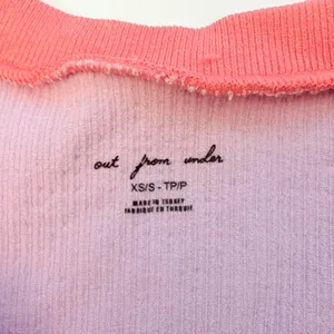 Out From Under Urban Outfitters Lavender Purple Cherry Ribbed Seamless Crop Top XS/S thumbnail 2