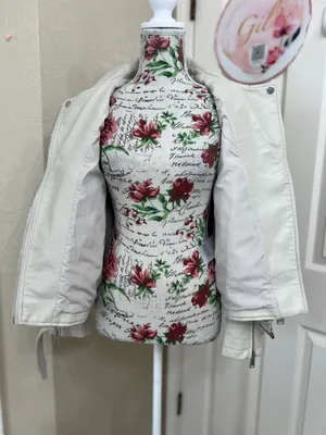WB Melissa faux leather bicker jacket size Xs thumbnail 6