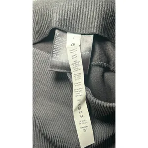 Lululemon‎ Brushed Softstreme Rib Zip Flare 2 Black High Rise 32.5" NWT LW5EUBS thumbnail 8