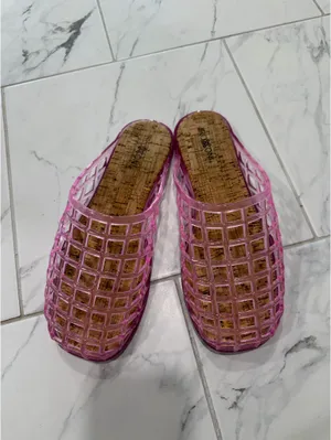 Pink Jelly Mules Size 9 thumbnail 3