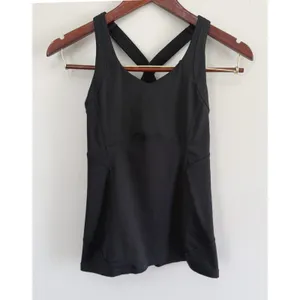 Lululemon Women's Black Push Your Limits Crisscross Strappy Back Tank Size 4 thumbnail 3